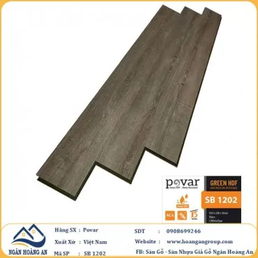 Sàn Gỗ Công Nghiệp Giá Rẻ Povar SB1202 Dày 12mm
