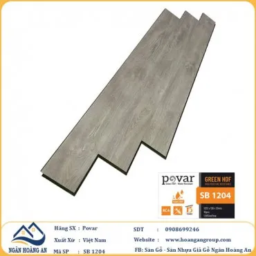 Sàn Gỗ Công Nghiệp Giá Rẻ Povar SB1204 Dày 12mm