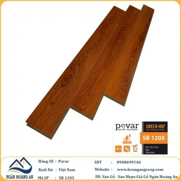 Sàn Gỗ Công Nghiệp Giá Rẻ Povar SB1205 Dày 12mm