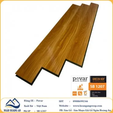 Sàn Gỗ Công Nghiệp Giá Rẻ Povar SB1207 Dày 12mm