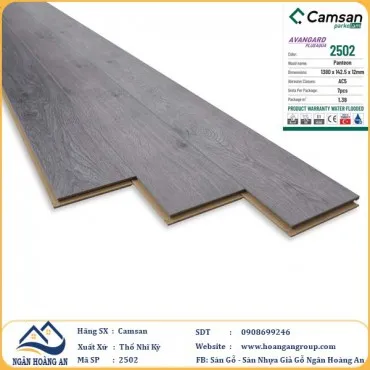 Sàn Gỗ Công Nghiệp Camsan Hèm V 2502 12mm