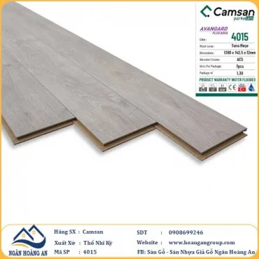 Sàn Gỗ Công Nghiệp Camsan Hèm V 4015 12mm