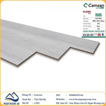 Sàn Gỗ Công Nghiệp Camsan Hèm Phẳng 1505 8mm