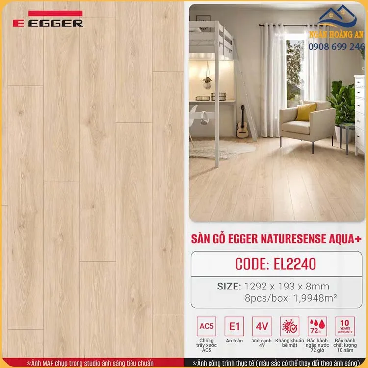 Ứng Dụng Của Sàn Gỗ Công Nghiệp Egger Aqua+ EL2240 8mm