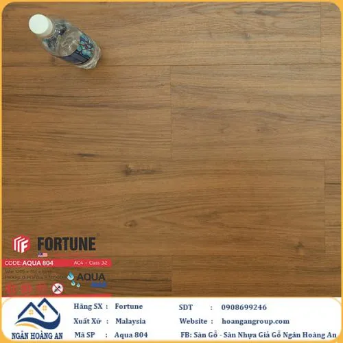 Sàn Gỗ  Công Nghiệp Fortune Aqua 804 Dày 8mm