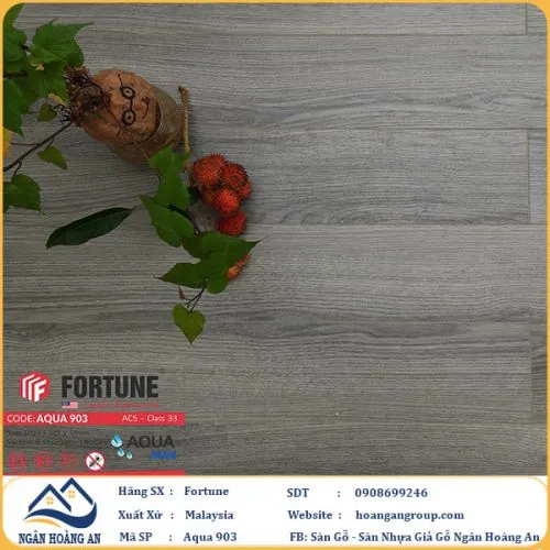 Sàn Gỗ  Công Nghiệp Fortune Aqua 903 Dày 12mm
