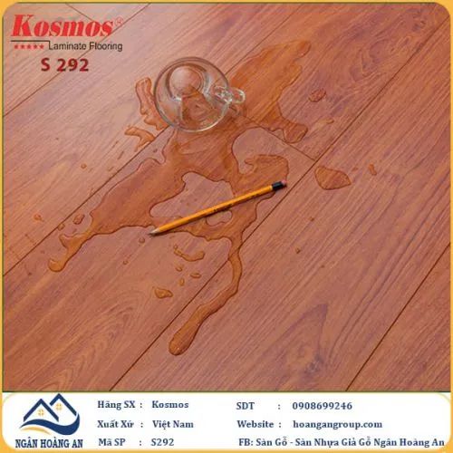 Sàn Gỗ Công Nghiệp KosMos Dày 8mm S292