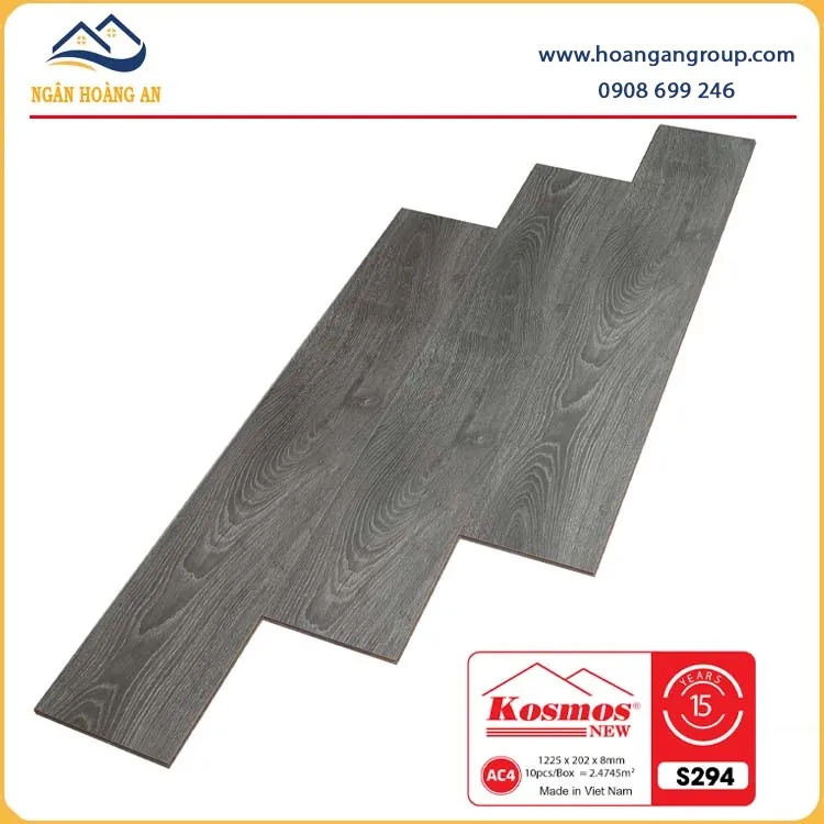 Sàn Gỗ Giá Rẻ Kosmos S294 Dày 8mm Sàn Gỗ Giá Rẻ Kosmos S294 Dày 8mm