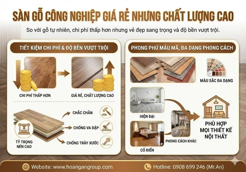 Sàn Gỗ Công Nghiệp Giá Rẻ Nhưng Chất Lượng Cao Sàn Gỗ Công Nghiệp Giá Rẻ Nhưng Chất Lượng Cao