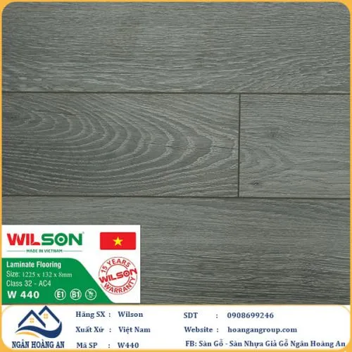Sàn Gỗ Công Nghiệp Wilson W440 8mm