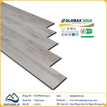 Sàn Gỗ Công Nghiệp Glomax Aqua A811 12mm