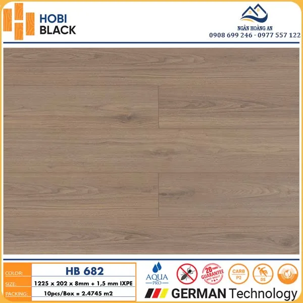 Sàn Gỗ Công Nghiệp Cốt Đen Hobi Black 8mm An Toàn Sức Khỏe Sàn Gỗ Công Nghiệp Cốt Đen Hobi Black 8mm An Toàn Sức Khỏe