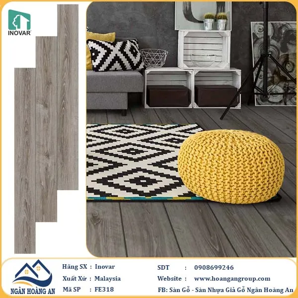 Sàn Gỗ Công Nghiệp Malaysia Inovar FE328