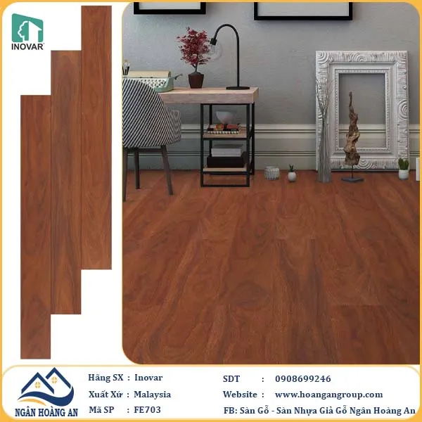 Sàn Gỗ Công Nghiệp Malaysia Inovar FE703