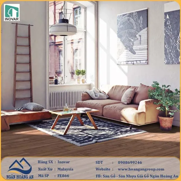 Sàn gỗ công nghiệp Inovar FE866 Phong Cách Nổi Bật