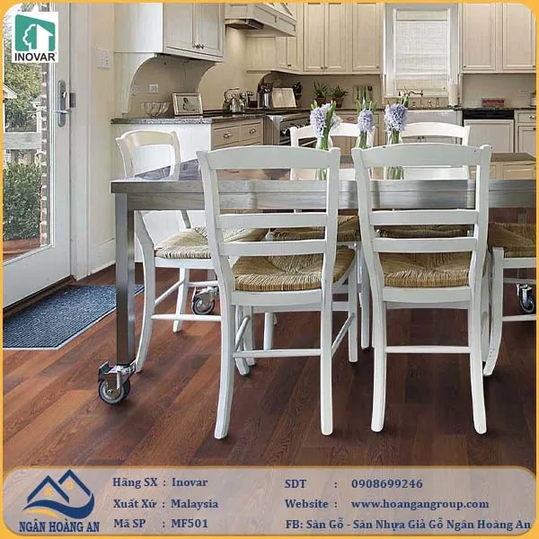 Sàn Gỗ Công Nghiệp Inovar MF501 Vân Gỗ Nổi Bật