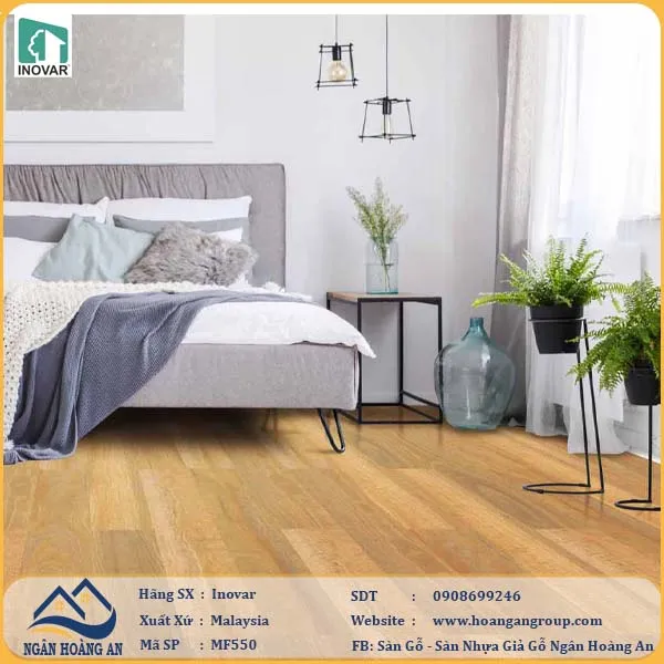 Sàn Gỗ Công Nghiệp Inovar MF530 Vân Gỗ Nổi Bật