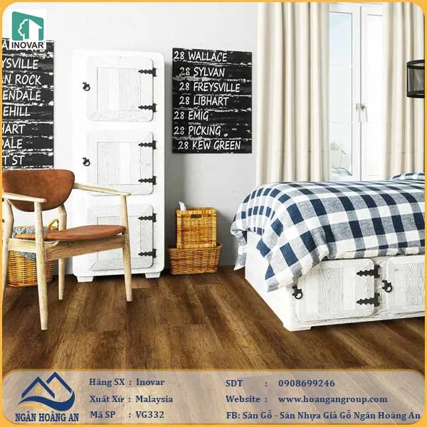 Sàn gỗ công nghiệp Inovar VG332 Mang Lại Vẻ Đẹp Tự Nhiên