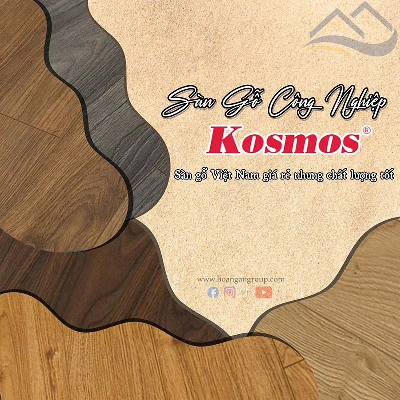 Sàn Gỗ Công Nghiệp Giá Rẻ Kosmos Chất Lượng Cao