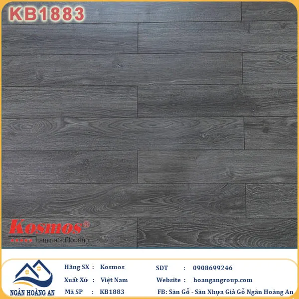 Sàn Gỗ Công Nghiệp Kosmos 12mm KB1883 Tại Tân Phú TPHCM