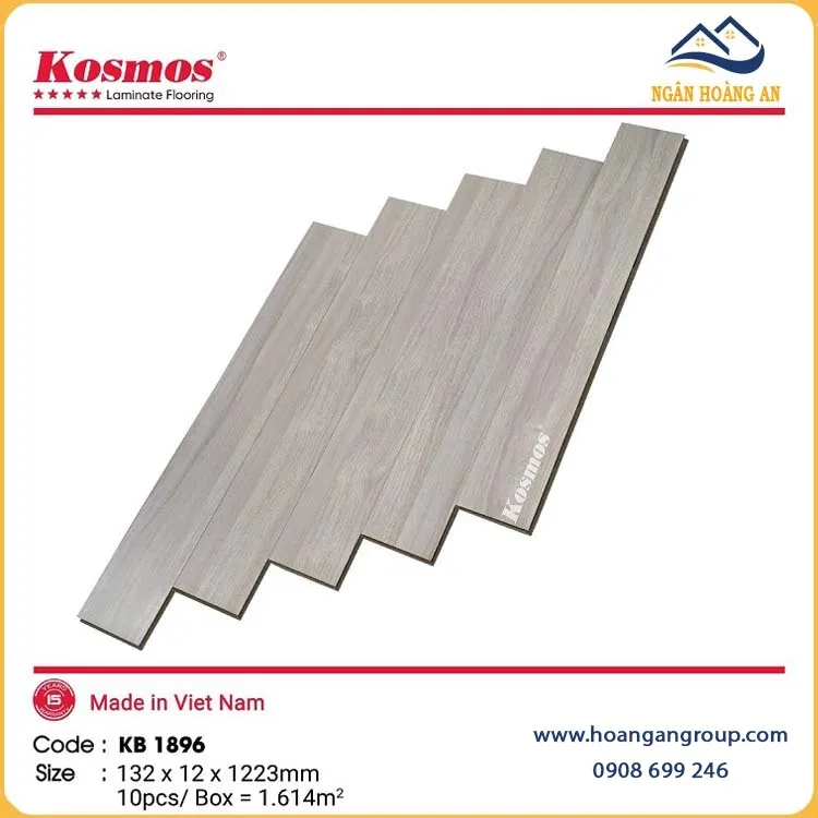 Sàn Gỗ Công Nghiệp Kosmos 12mm KB1896 Sàn Gỗ Công Nghiệp Kosmos 12mm KB1896