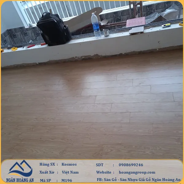 Bàn Giao Công Trình Sàn Gỗ Công Nghiệp Kosmos M196 Tại Long Thành Đồng Nai
