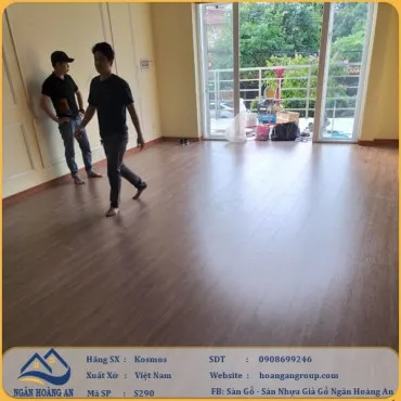 Lắp Đặt Sàn Gỗ Công Nghiệp Kosmos S290 Tại Quận Gò Vấp TP Hồ Chí Minh