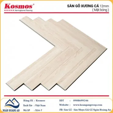 Sàn Gỗ Xương Cá Kosmos X16-7 12mm