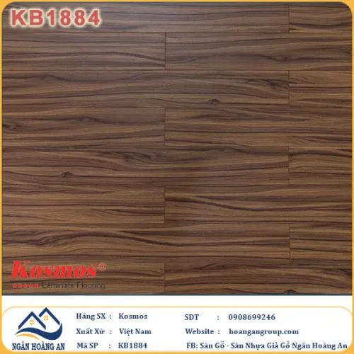 Sàn Gỗ Công Nghiệp KosMos Dày 12mm KB1884