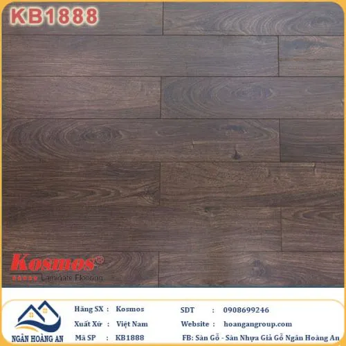 Sàn Gỗ Công Nghiệp KosMos Dày 12mm KB1888