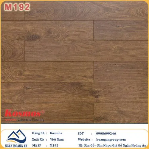 Sàn Gỗ Công Nghiệp KosMos Dày 8mm M192