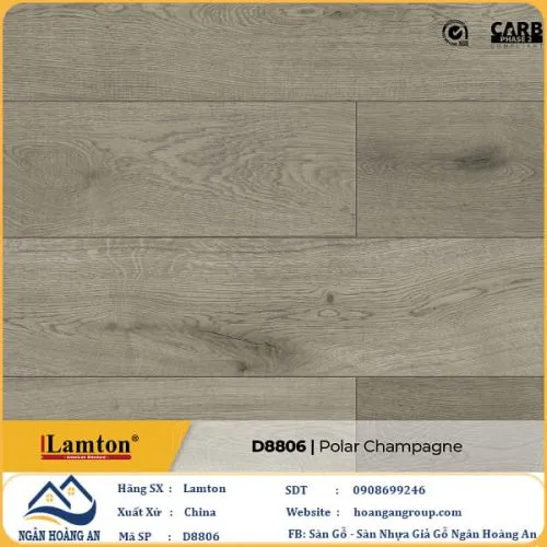 Sàn Gỗ Công Nghiệp Lamton D8806 8mm