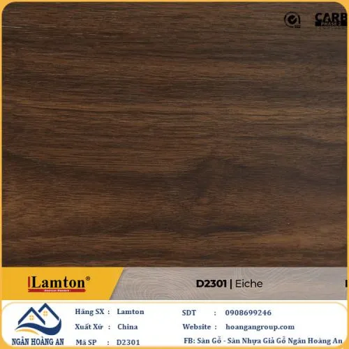 Sàn Gỗ Công Nghiệp Lamton D2301 12mm