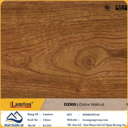 Sàn Gỗ Công Nghiệp Lamton D2305 12mm