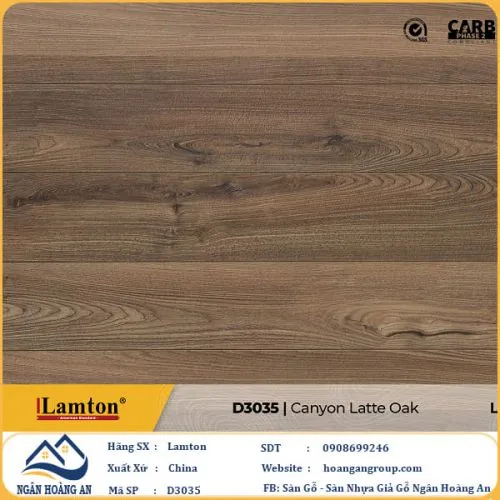 Sàn Gỗ Công Nghiệp Lamton D3035 12mm