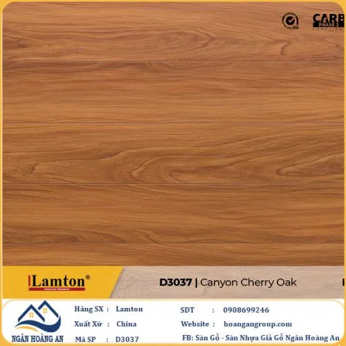Sàn Gỗ Công Nghiệp Lamton D3037 12mm