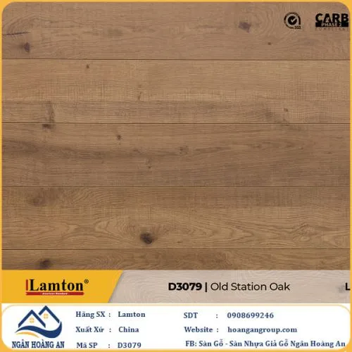 Sàn Gỗ Công Nghiệp Lamton D3079 12mm
