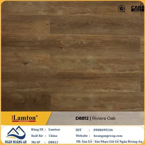 Sàn Gỗ Công Nghiệp Lamton D8812 8mm