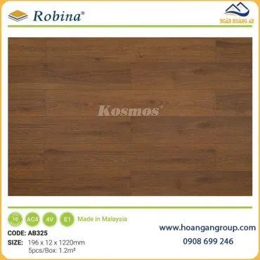 Sàn Gỗ Công Nghiệp Malaysia Robina AB325 12mm