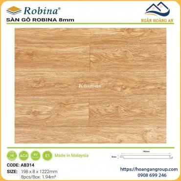 Sàn Gỗ Công Nghiệp Robina 8mm Bản Lớn AB314
