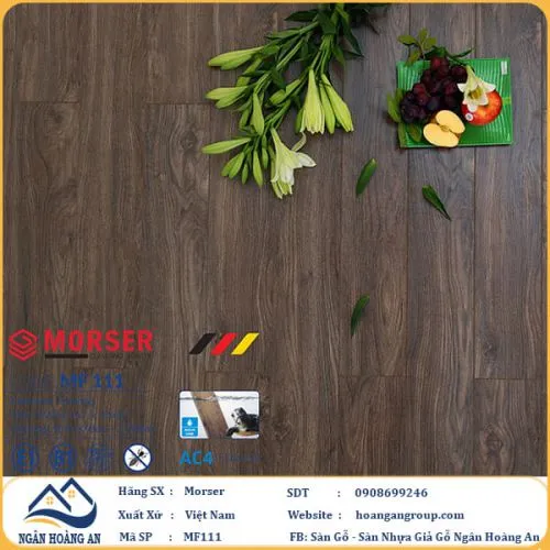Sàn Gỗ Công Nghiệp Morser Cốt Trắng 12mm MF 111