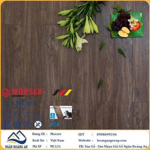 Sàn Gỗ Công Nghiệp Morser Cốt Xanh 8mm MC131