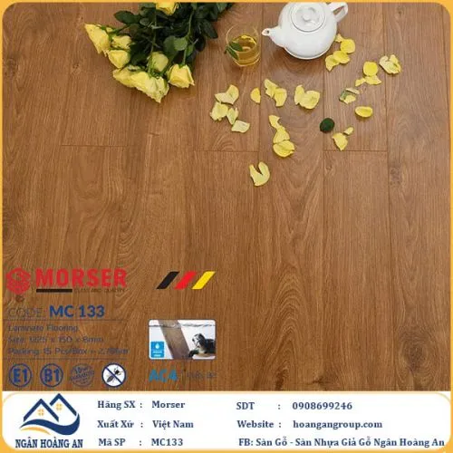 Sàn Gỗ Malaysia Morser Cốt Xanh 8mm MC133