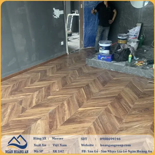 Công Trình Sàn Gỗ Công Nghiệp Morser XK142 Tại Quận 7 Hồ Chí Minh