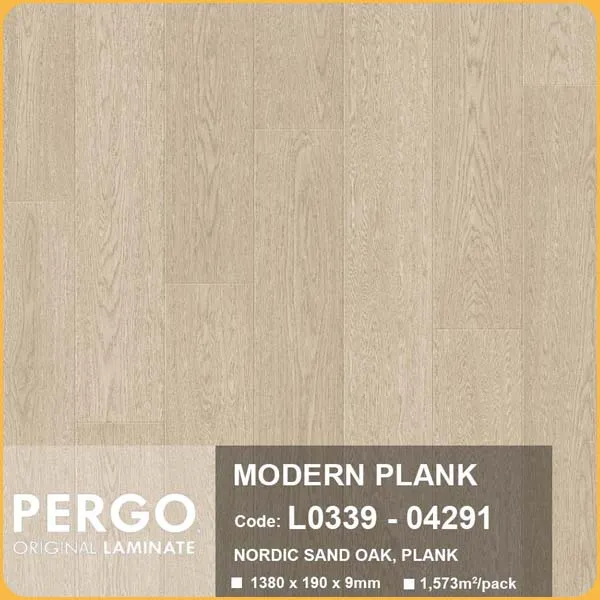Sàn Gỗ Công Nghiệp Pergo Modern Plank 9mm 04291
