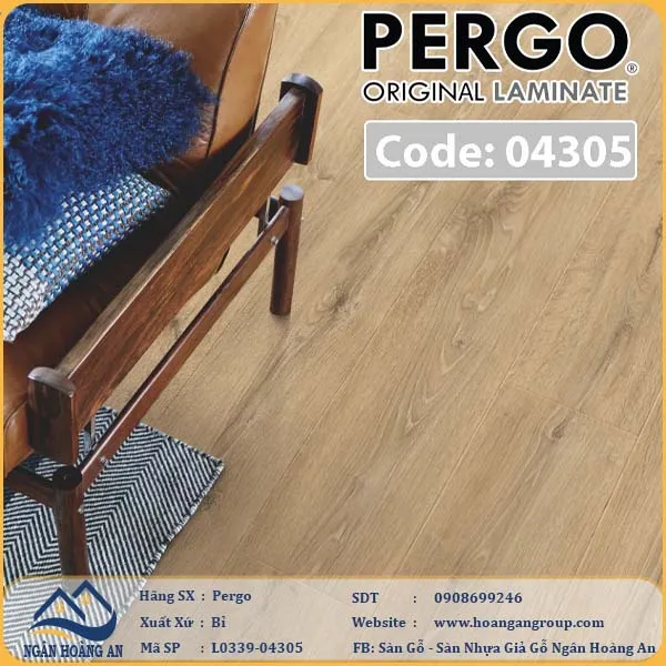 Sàn Gỗ Công Nghiệp Pergo Modern Plank 9mm 04305