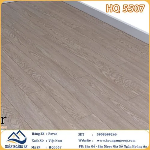Sàn Gỗ Công Nghiệp Povar HQ5507 Dày 8mm