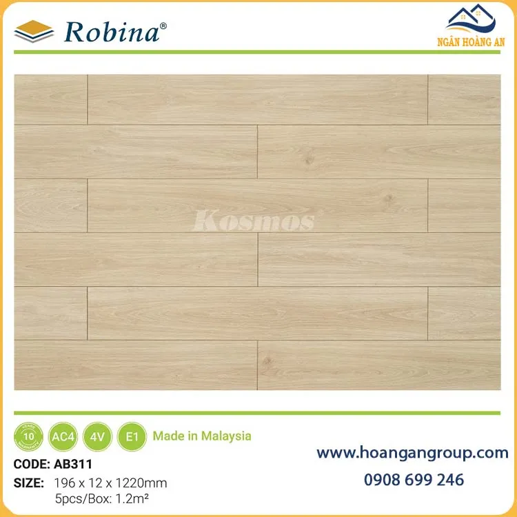 Ưu Điểm Sàn Gỗ Công Nghiệp Robina 12mm Bản Lớn AB311 Ưu Điểm Sàn Gỗ Công Nghiệp Robina 12mm Bản Lớn AB311