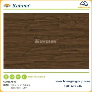 Sàn Gỗ Công Nghiệp Robina 12mm Bản Nhỏ AB321