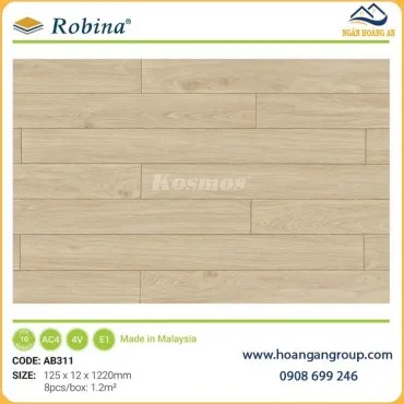 Sàn Gỗ Công Nghiệp Robina AB311 Dày 12mm Bản Nhỏ